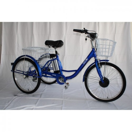 Электровелосипед трехколесный GreenCamel Трайк-24 V3 (R24 350W 48V12Ah) 7 скор