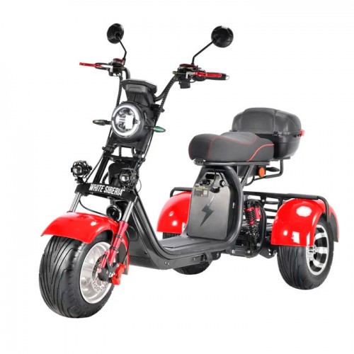 Электроскутер Citycoco WS-PRO+ trike 3000w 21ah (красный)